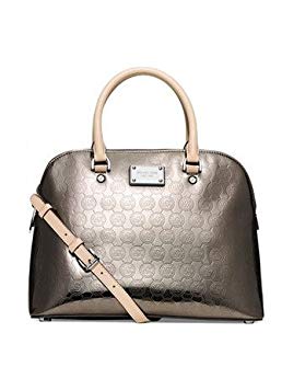 Michael Kors Cindy Medium Dome Satchel Nickel