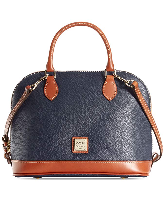 Dooney & Bourke Pebble Zip Zip Satchel  Midnight Blue