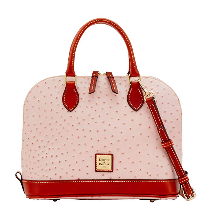 Dooney & Bourke Ostrich Zip Zip Satchel