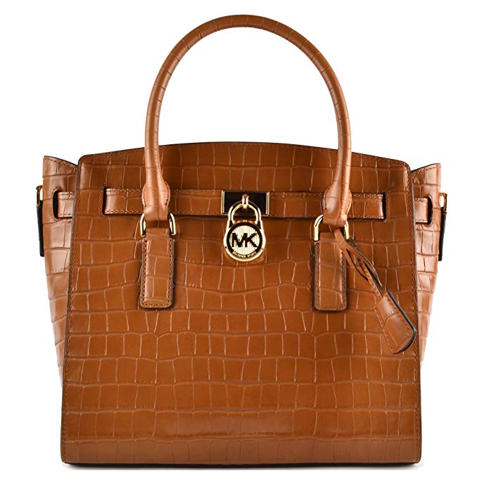 Michael Kors Hamilton EW Satchel Kenia Embossed Croco, 18k