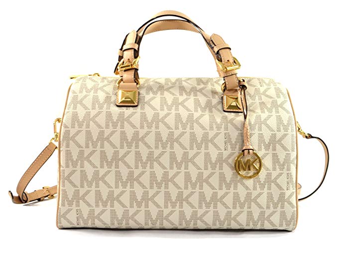 Michael Kors Grayson Large Signature PVC Satchel