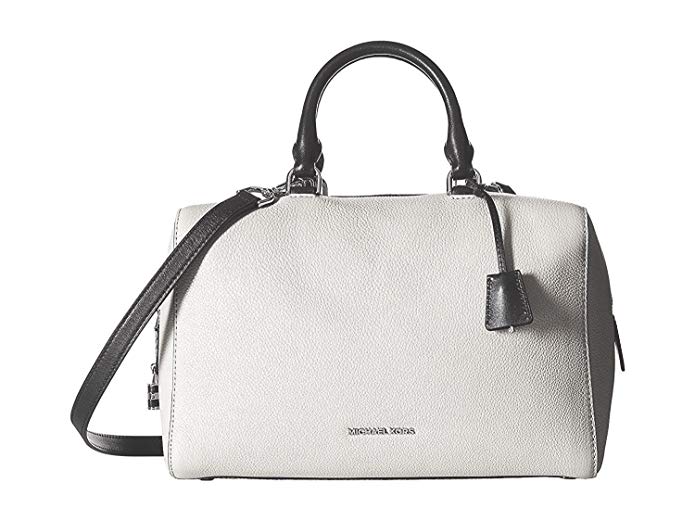 Michael Kors Kirby Medium Satchel White/Black