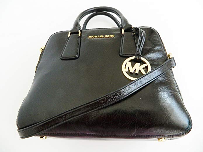 Michael Kors Alexis Medium Satchel Black Leather