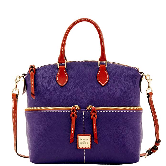 Dooney & Bourke Pebble Grain Double Pocket Satchel