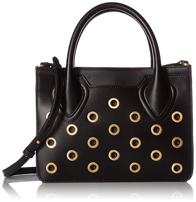 Ivanka Trump Tribeca Box Satchel-Black Grommets