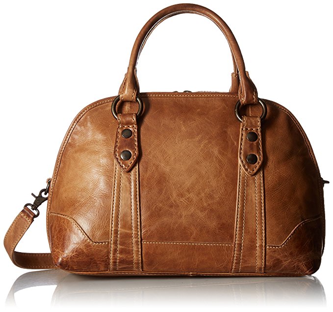 FRYE Melissa Domed Satchel Leather Handbag