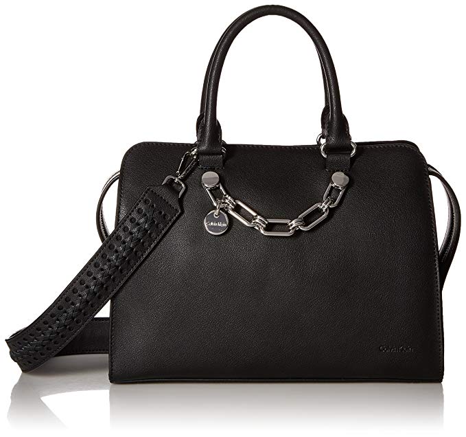 Calvin Klein Lincoln Daytona Leather Satchel