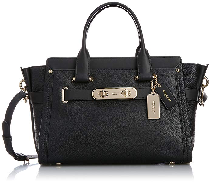 COACH Women's Pebbled Coach Swagger Carryall