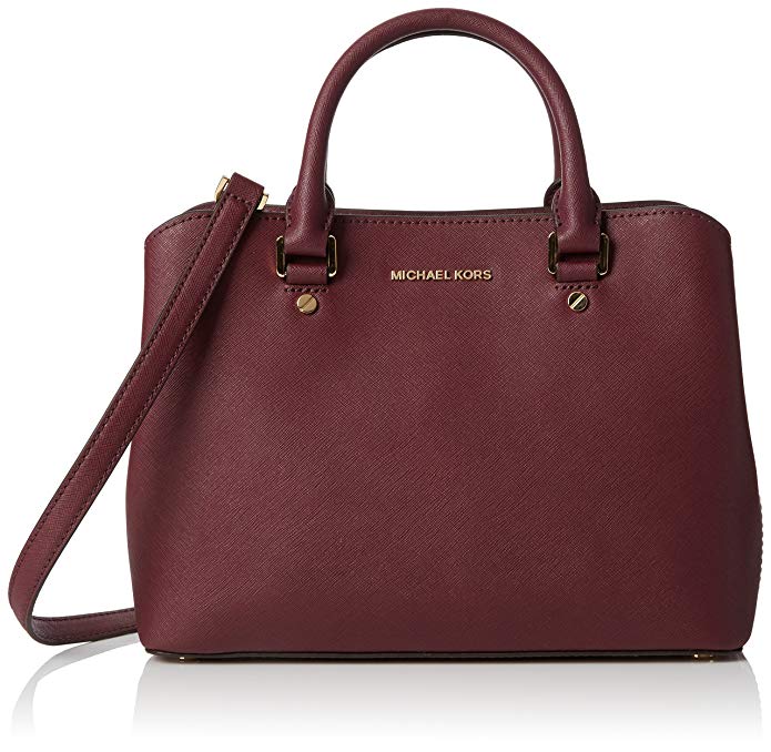 Michael Kors Savannah Medium Satchel, 30S6GS7S2L PLUM