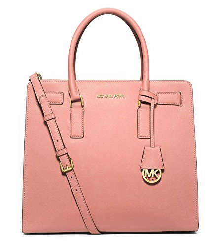 MICHAEL MICHAEL KORS Dillon Large Saffiano Leather Satchel (Pale Pink)