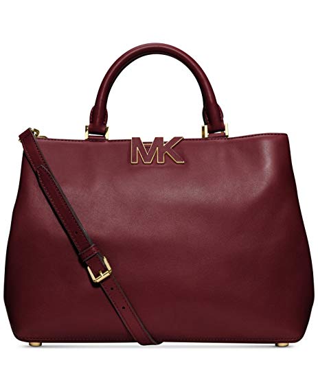 MICHAEL Michael Kors Florence Large Satchel in Red Claret