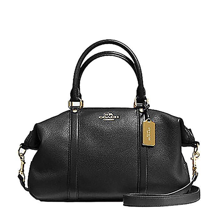 Coach Pebbled Leather Central Satchel Purse - #F55662