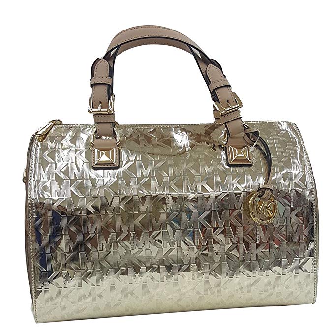 Michael Kors Grayson LARGE Mirror Metallic Satchel