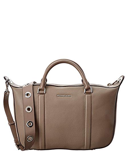 Michael Kors Raven Large Leather Satchel (Cinder)