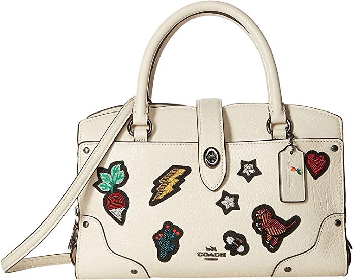 COACH Womens Souvenir Embroidery Mercer 24 Satchel