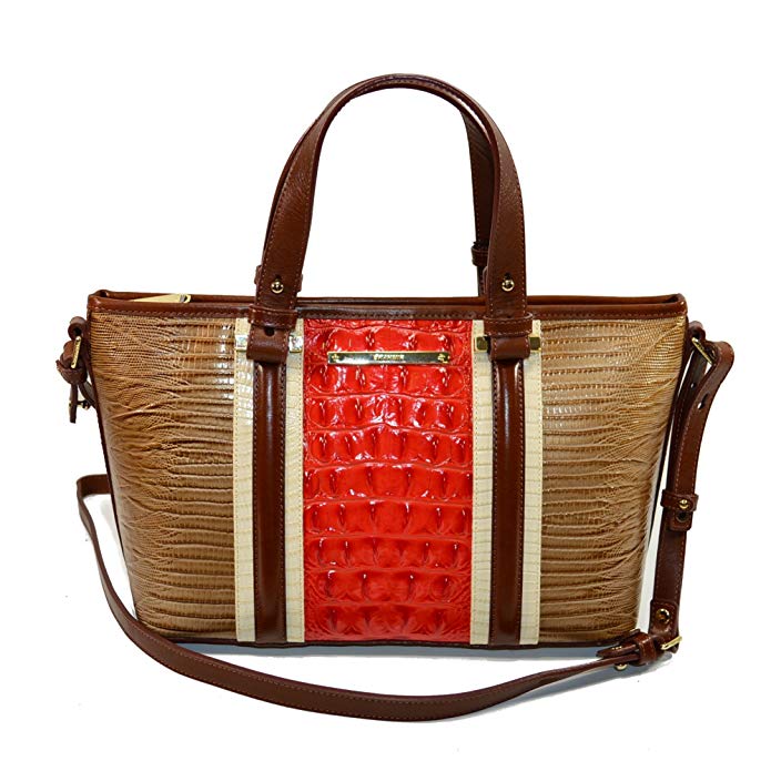 Brahmin Mini Asher Cabana Vertical Vineyard satchel Xbody