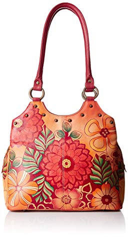 Anuschka Triple Compartment Medium Satchelsummer Bloom